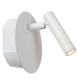 Lampe de chevet moderne blanc, Jolijn, 2W, 3000K LED, avec interrupteur