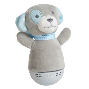 Lampe de table pour enfants moderne grise, Dolly, 3W, RGB LED, avec interrupteur