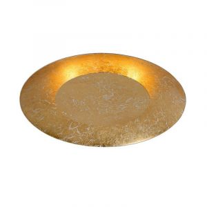 Lampe plafond moderne dorée, Foskal, 12W, 2700K LED