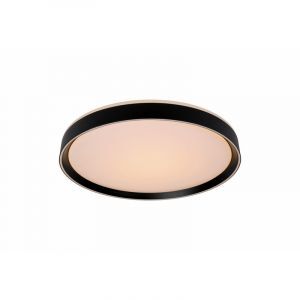 Lampe plafond moderne noire, Nuria, 18W, 2700K LED
