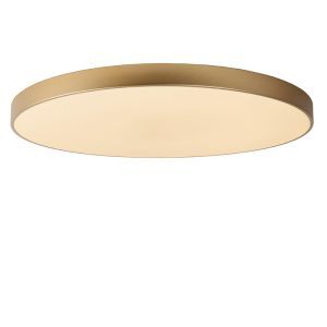 Lampe plafond moderne dorée, Unar, 80W, 2700K LED, gradable en 3 étapes