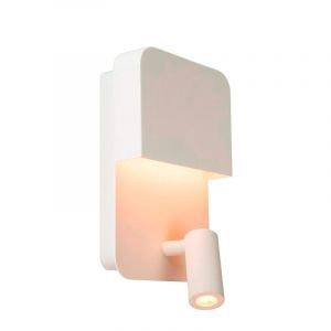 Applique murale moderne blanche, Boxer, 5W, 3000K LED, avec interrupteur
