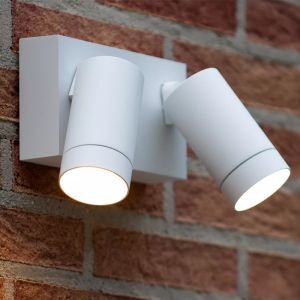 Applique extérieur avec détecteur de mouvement moderne blanche, Taylor, IP54