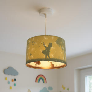 Suspension pour enfants verte en tissu, Butterfly
