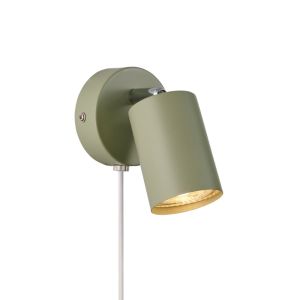 Spot mural moderne vert, Explore, avec interrupteur