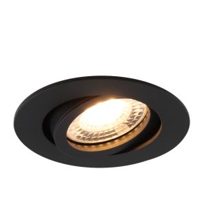 Spot encastré noir en aluminium, Onno