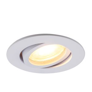 Spot encastré blanc en aluminium, Onno