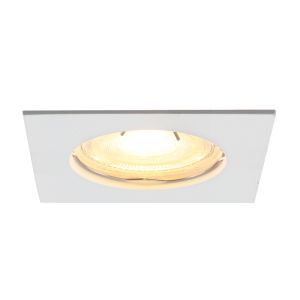 Spot encastré blanc en aluminium, Rudo
