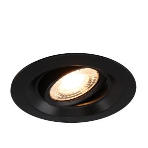 Spot encastré noir en aluminium, Tycho