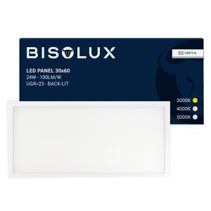 Panneau LED 30x60 - 100 lm/W - UGR<23 - blanc réglable