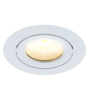 Spot encastré en aluminium blanc, Wimke, 5W, 2700K LED, IP44
