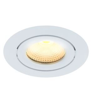 Spot encastré en aluminium blanc, Wimke, 5W, 3000K LED, IP44