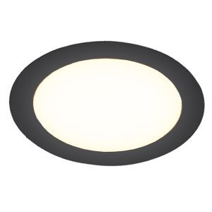 Downlight en aluminium noir, Umbriel, 9W, 4000K LED, IP44