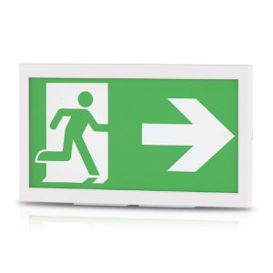 Éclairage de secours mural/en saillie, 3W, LED 6000K, IP40