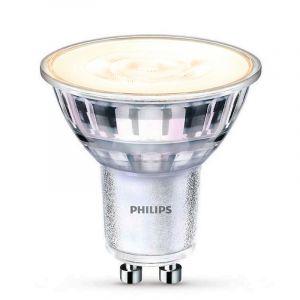 Philips GU10 ampoule LED dimmable, Pascal, transparente, 3,8w, dim to warm