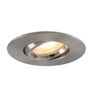 Spot encastré salle de bain nickel en aluminium, Jill, IP44