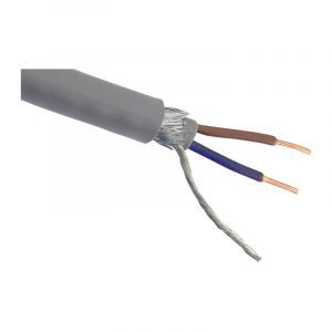 5 mètres Câble de masse XMVK-AS 2 x 2,5 mm, gris