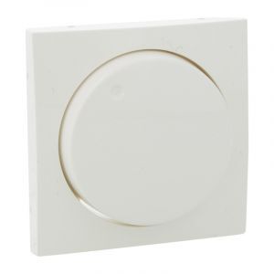 Plaque centrale Q-Link S-Line avec gradateur à bouton, blanc polaire