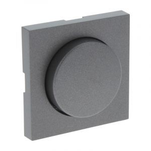 Plaque centrale Q-Link S-Line avec gradateur à bouton, noir / anthracite
