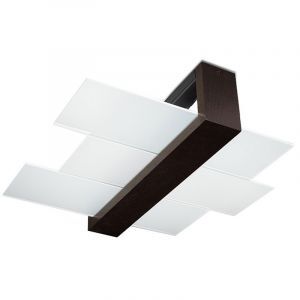Plafonnier en verre marron, Fouzia