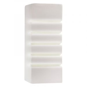Applique up and down en verre blanche, Lysan