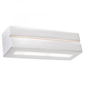Applique up and down en verre blanche, Emmaly