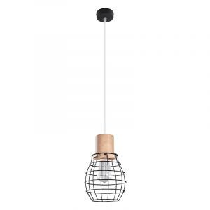 Suspension en bois marronne, Gerbrich