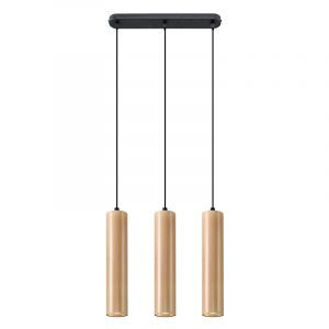 Suspension en bois marronne, Francina