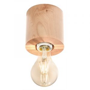 Spot en saillie en bois marron, Anela