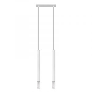 Suspension en verre blanche, Ishani