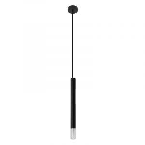 Suspension en verre noire, Ishani