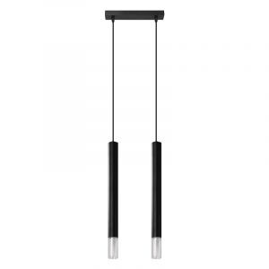 Suspension en verre noire, Ishani