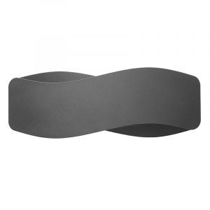 Applique up and down en aluminium noire, Keely