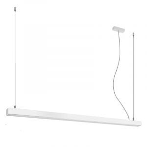 Suspension en aluminium blanche, Mascha, 48W, 3000K LED