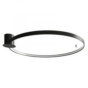 Lampe plafond en aluminium noire, Ringo, 70W, 3000K LED
