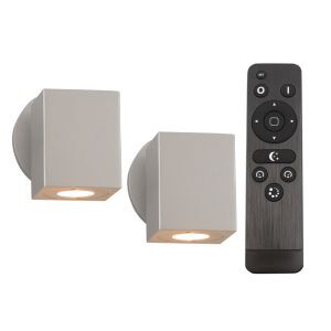 2 appliques Rudy, 12V, avec kit de connexion et télécommande