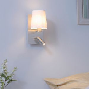 Applique murale design nickel, Soro, 40W, 3000K LED, avec interrupteur