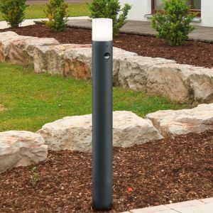 Lampadaire extérieur avec détecteur de mouvement moderne anthracite, Fjelso, IP44
