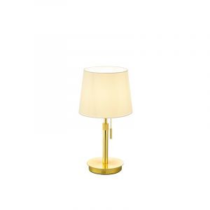 Lampe de table moderne laiton, Niva, avec interrupteur à tirette