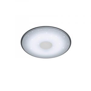 Lampe plafond moderne blanche, Levain, 30W, blanc chaud à froid réglable LED, avec télécommande