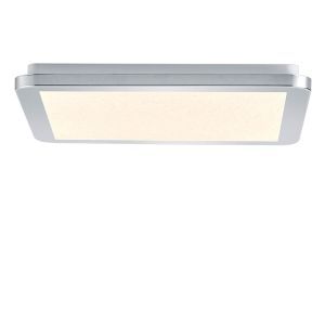 Lampe plafond moderne chromée, Marie, 18W, 3000K LED, IP44