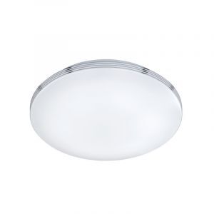 Plafonnier salle de bain en plastique chromé, Brunella, 18W, 3000K LED, IP44