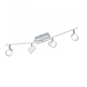 Spot plafond en verre blanc, Laysha, 6W, 3000K LED