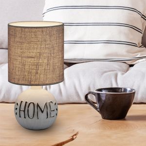 Lampe de table en céramique blanche, Mosh, avec interrupteur