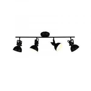 Spot plafond industriel noir, Kibek