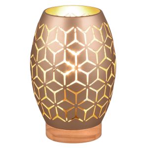 Lampe de table moderne taupe, Delana