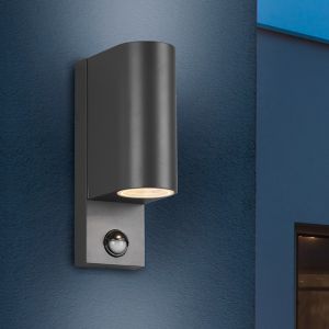 Applique extérieur avec détecteur de mouvement moderne anthracite, Laurien, IP44