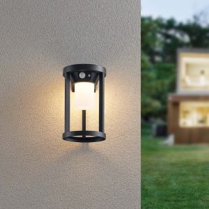 Lampe de table solaire extérieur en aluminium noire, Winston, 2W, 3000K LED, IP54