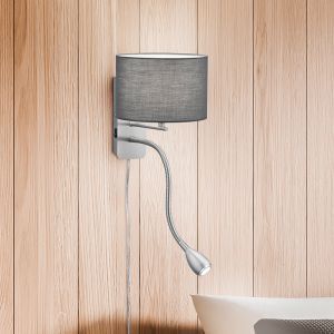 Applique up and down moderne nickel, Ledbury