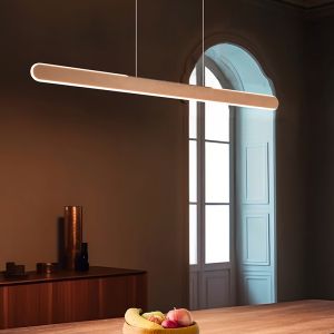 Suspension moderne marronne, Dwayn, 28W, blanc chaud à froid réglable LED